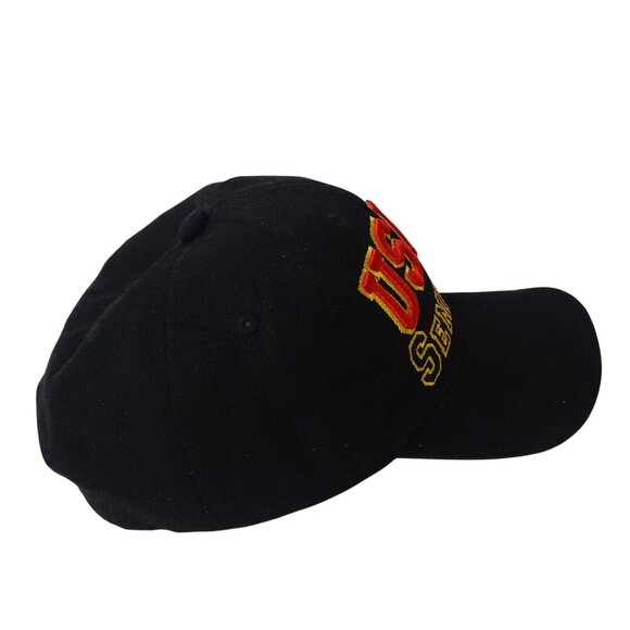 USMC Semper Fi Black Baseball Cap Adjustable Strapback Trucker Hat One Size - Picture 4 of 10